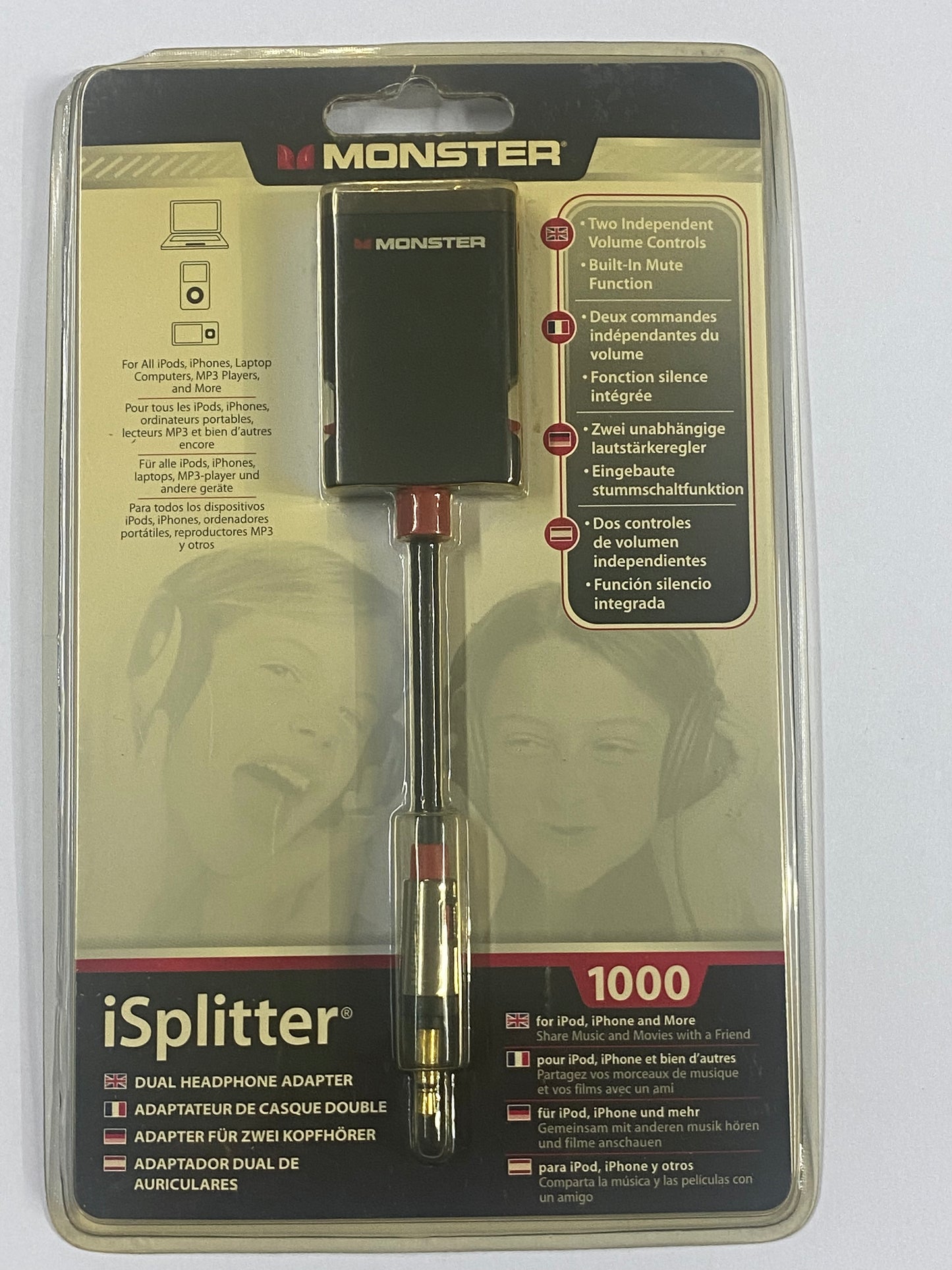 MONSTER iSplitter 1000 – 3.5mm Aux Kulaklık Çoklayıcı Adaptör