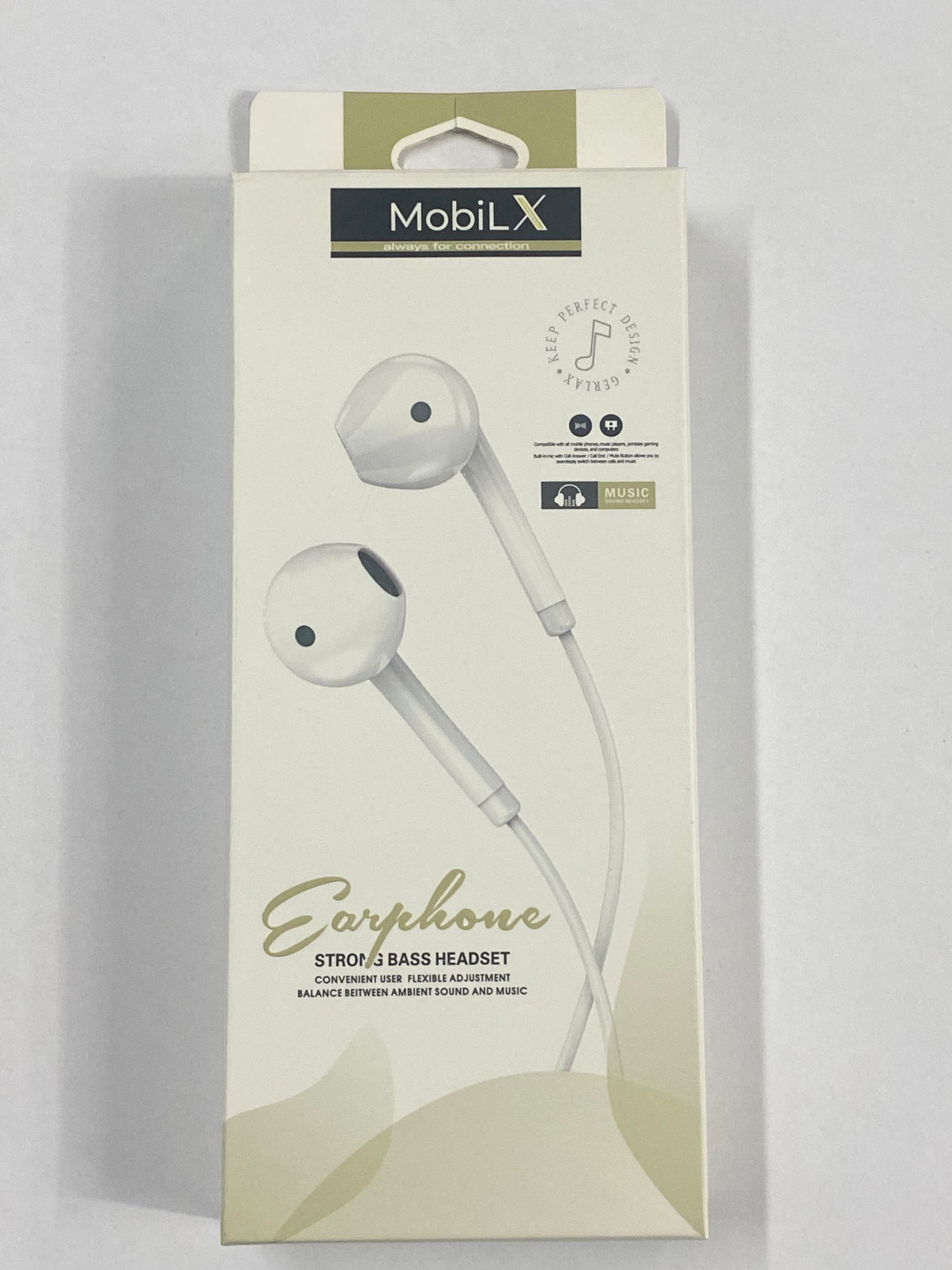 MobiLX ME-02 Earphone  Strong Bass Headset