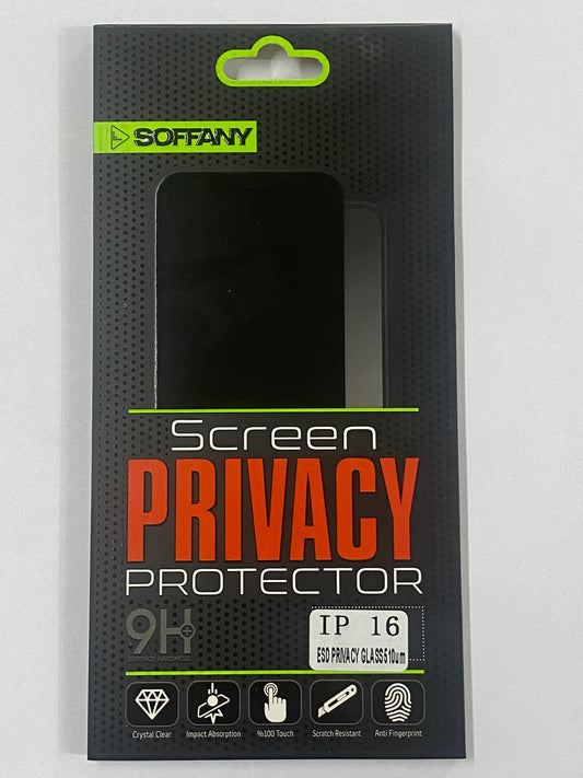 Soffany iPhone 16 ESD Privacy Glass