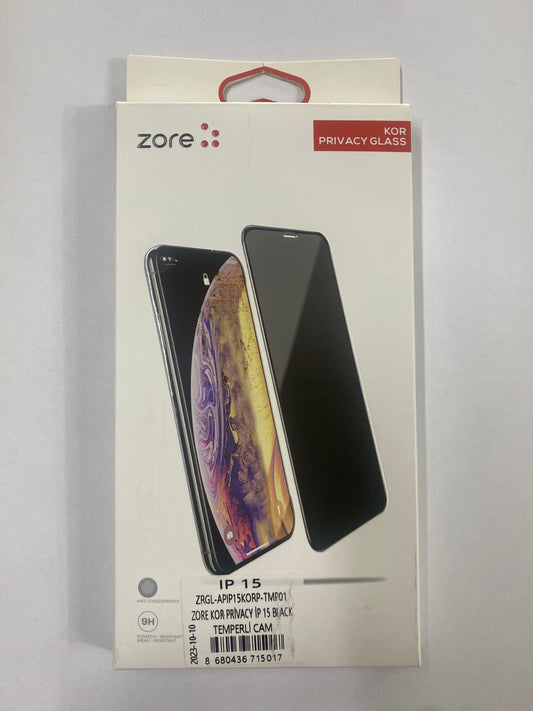 Zore iPhone 15 Kor Privacy Glass