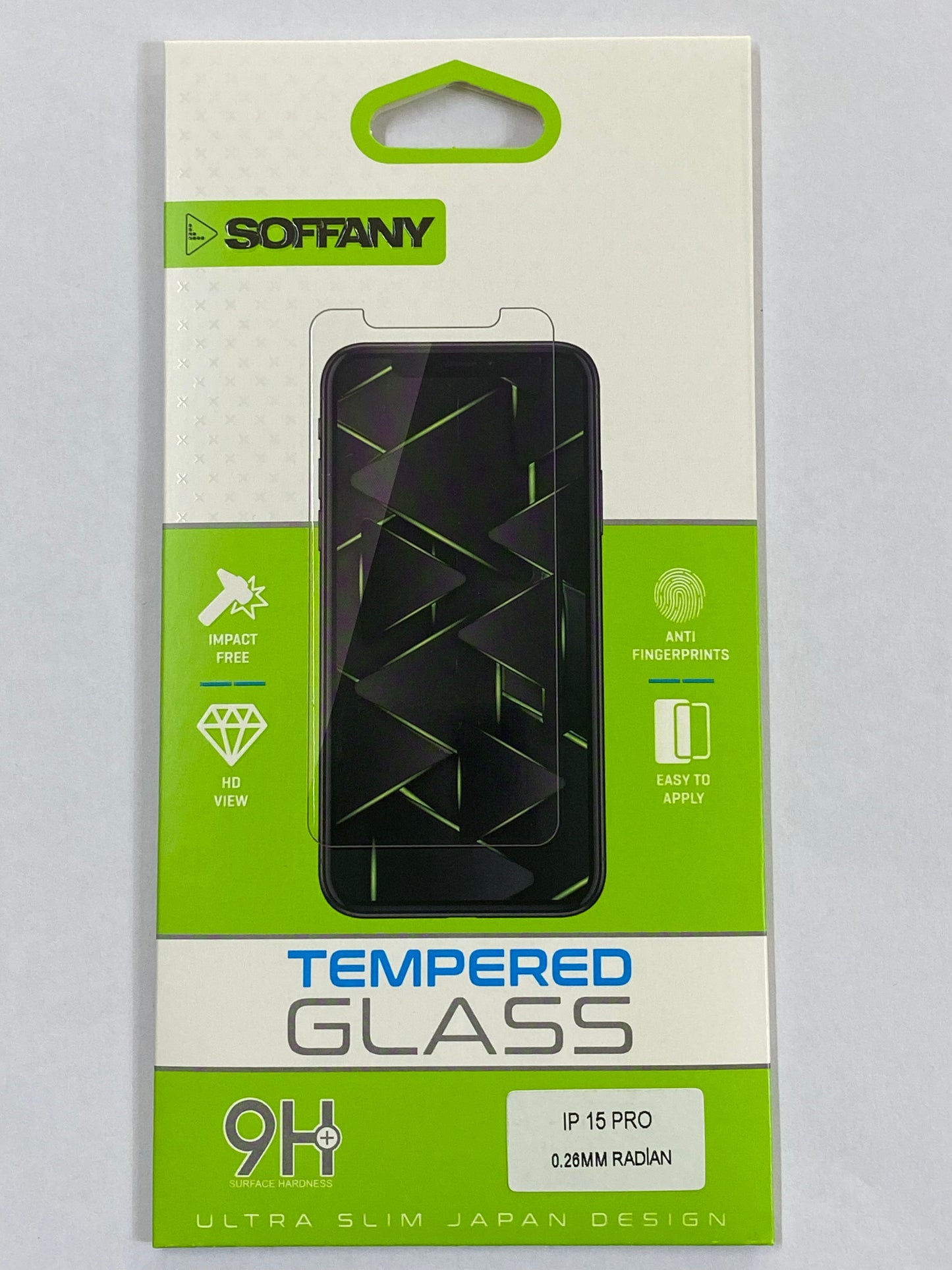 iPhone 15 Pro 0.26mm Radian Tempered Glass