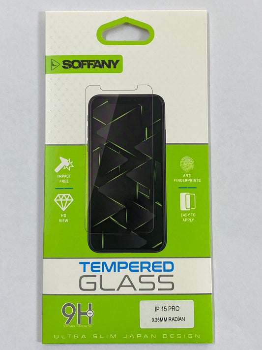 iPhone 15 Pro 0.26mm Radian Tempered Glass