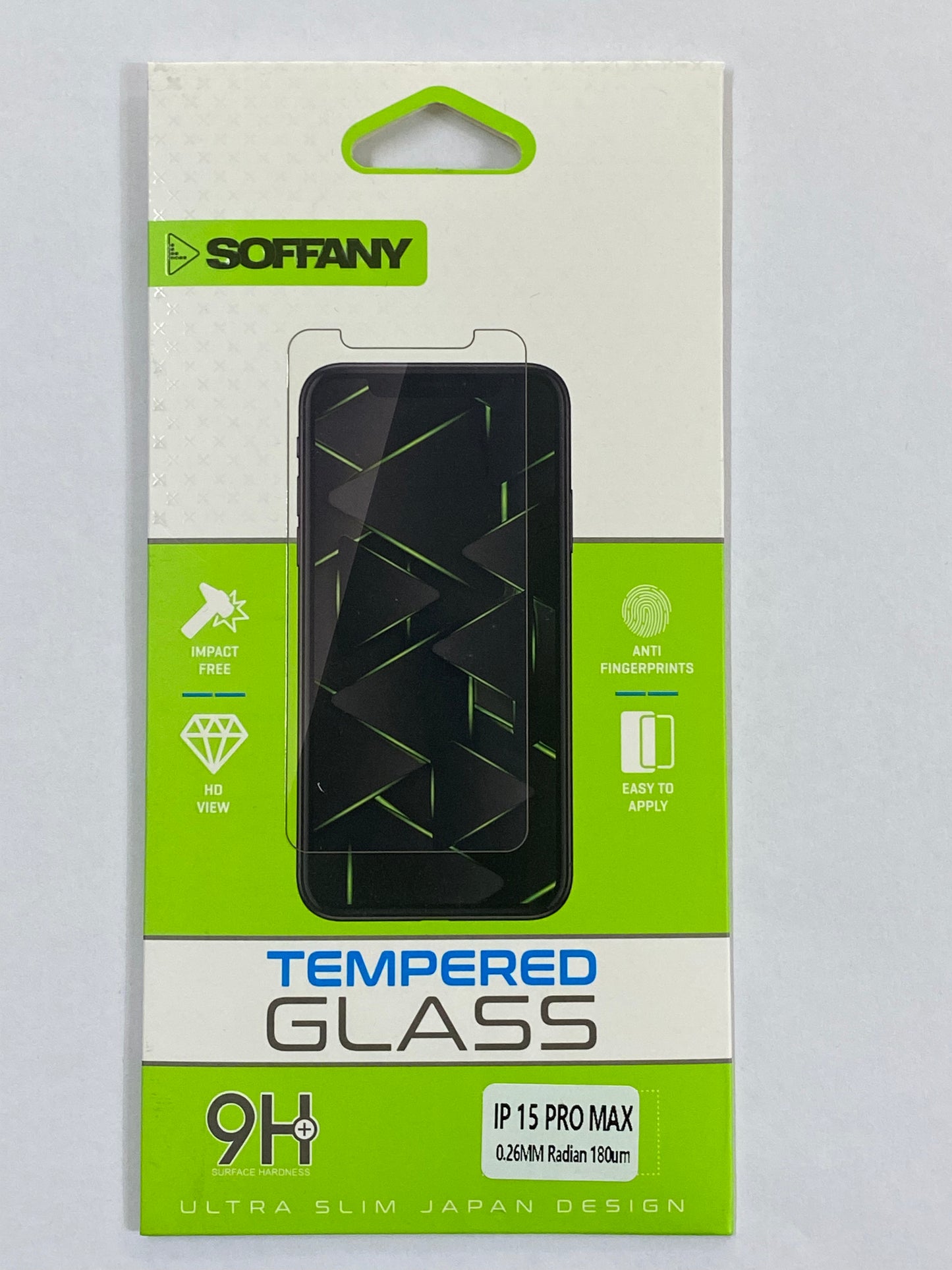 iPhone 15 Pro Max 0.26mm Radian Tempered Glass