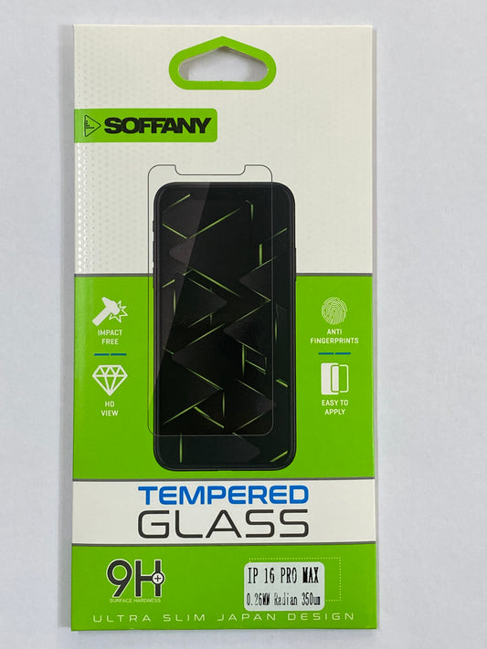 iPhone 16 Pro Max 0.26mm Radian Tempered Glass