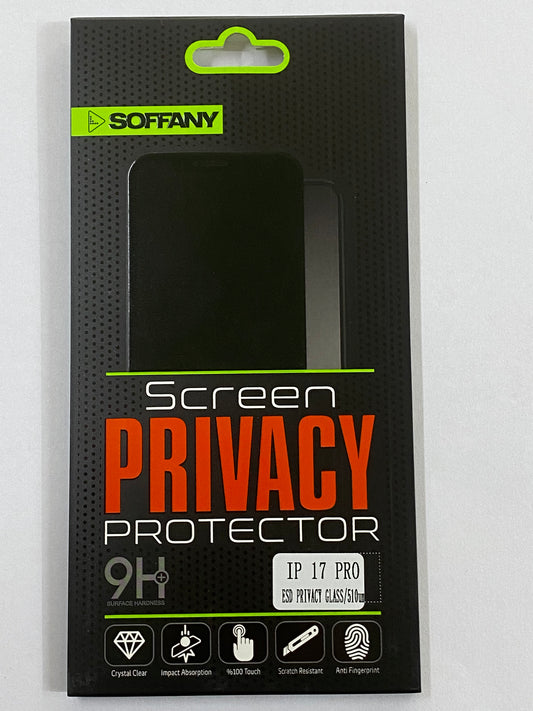 Soffany iPhone 17 Pro ESD Privacy Glass
