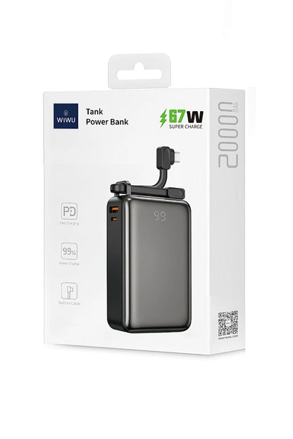 Wiwu P012 Tank Serisi Dijital Ekranlı Powerbank 20000mAh 67W