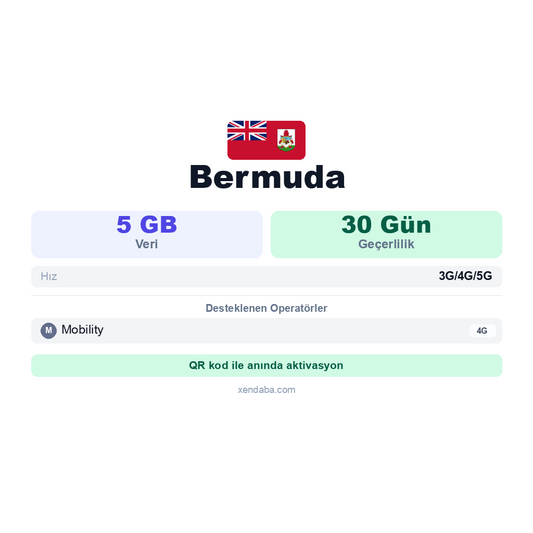 Bermuda 5GB 30 Gün eSIM