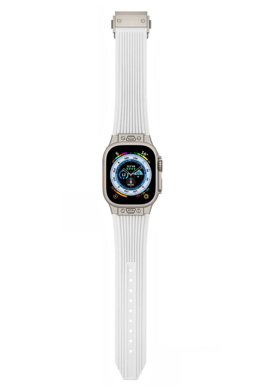 Apple Watch Uyumlu Streamlined Silikon Kordon Alabaster