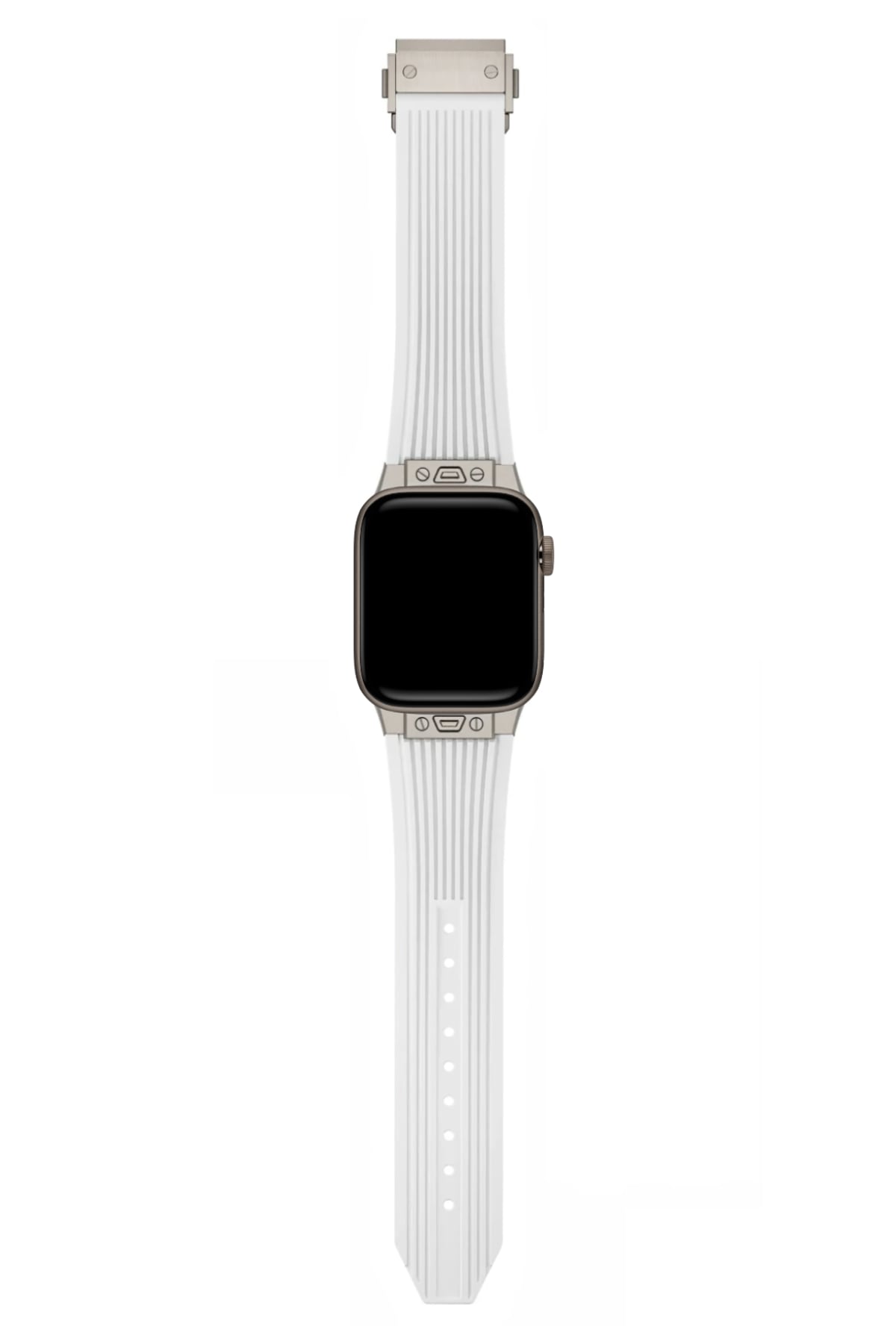 Apple Watch Uyumlu Streamlined Silikon Kordon Alabaster