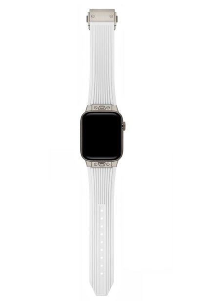 Apple Watch Uyumlu Streamlined Silikon Kordon Alabaster