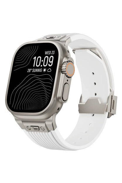 Apple Watch Uyumlu Streamlined Silikon Kordon Alabaster