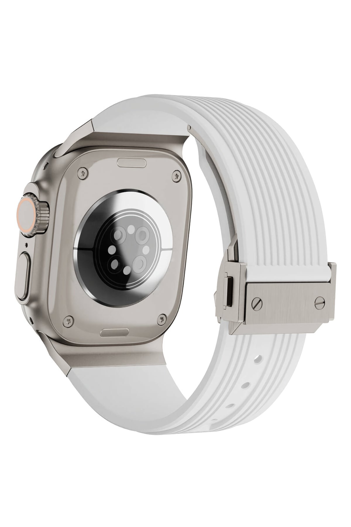 Apple Watch Uyumlu Streamlined Silikon Kordon Alabaster