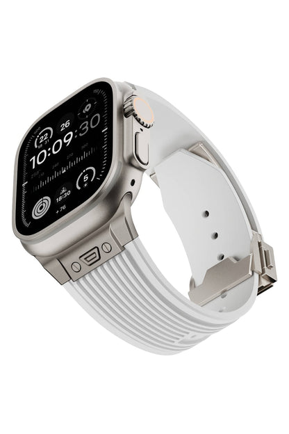 Apple Watch Uyumlu Streamlined Silikon Kordon Alabaster