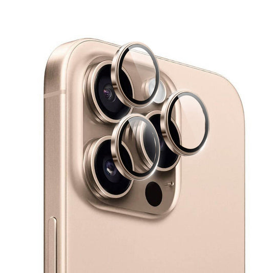 Apple iPhone 16 Pro LG-003 Lens Guard Çizilmeye Karşı Dayanıklı Safir Kamera Lens Koruyucu