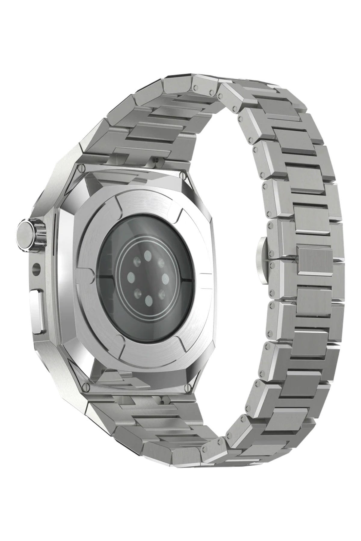 Apple Watch Uyumlu Belize Kasa Koruyucu Kordon Gümüş Gri