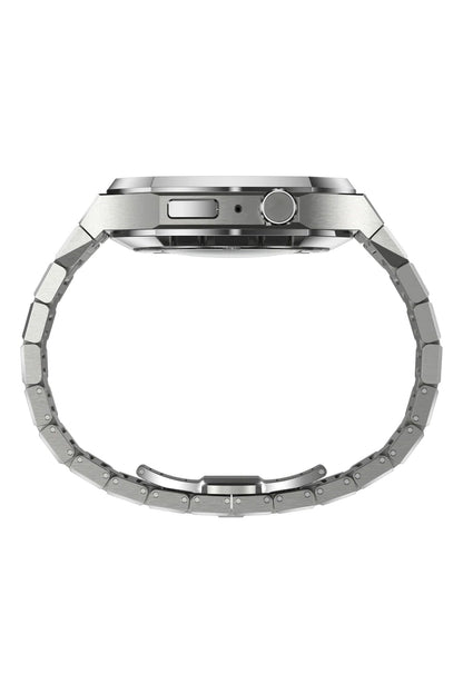Apple Watch Uyumlu Belize Kasa Koruyucu Kordon Gümüş Gri