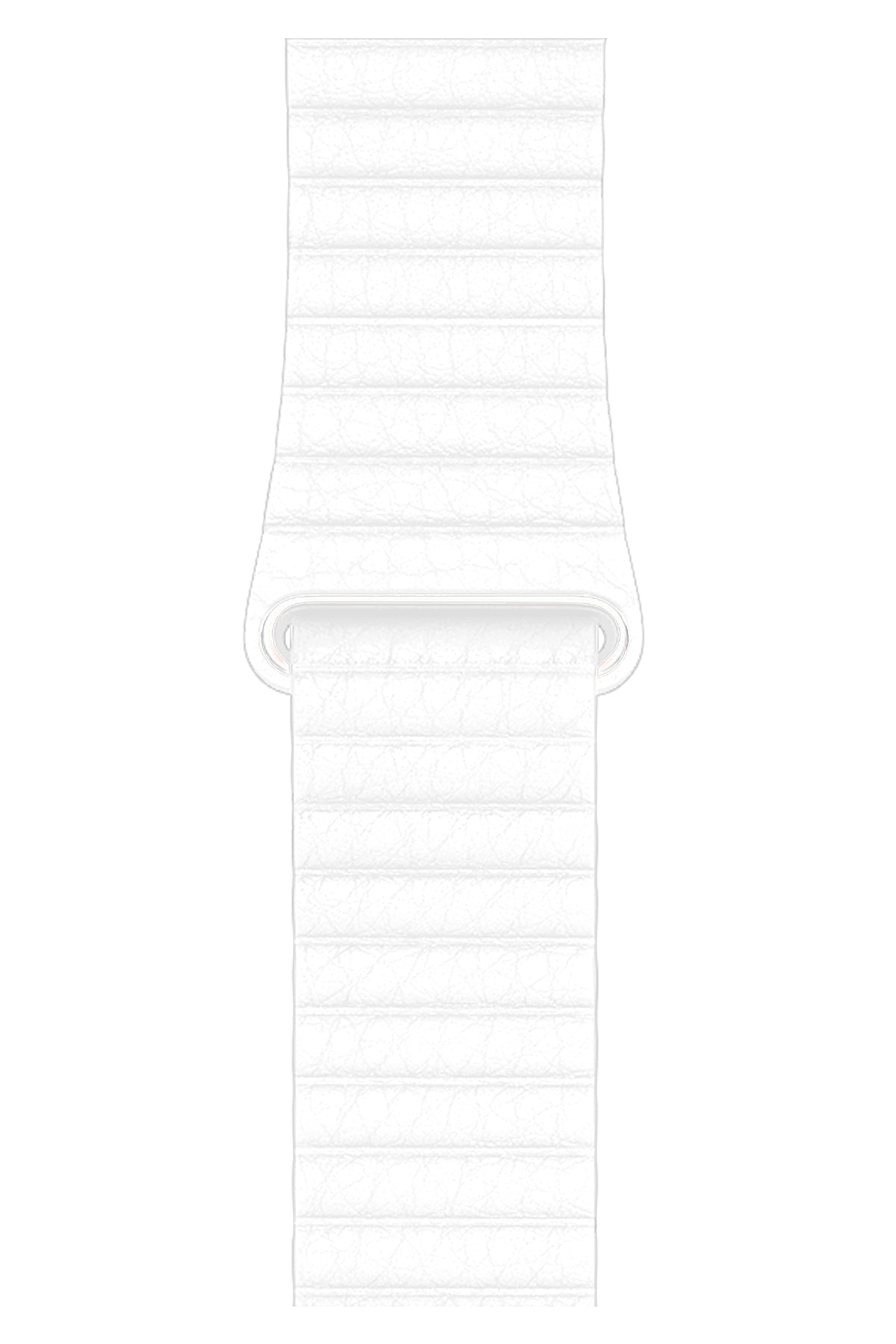Apple Watch Uyumlu Deri Loop Kordon Beyaz
