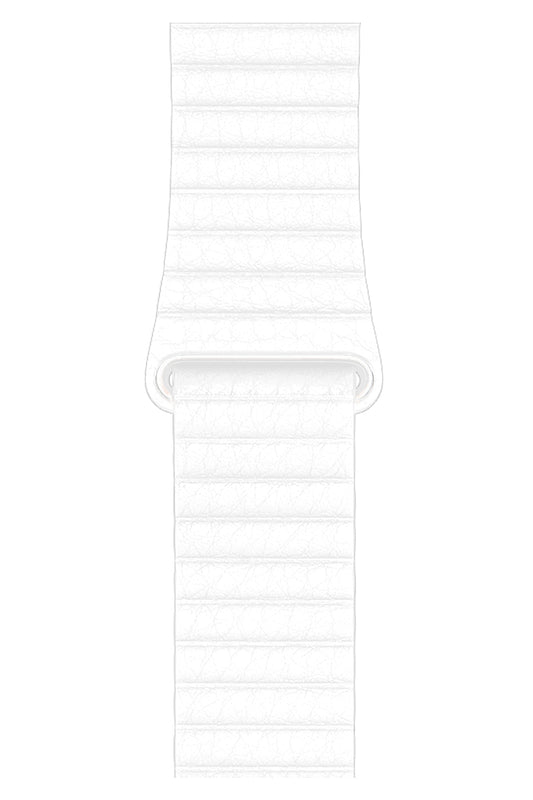 Apple Watch Uyumlu Deri Loop Kordon Beyaz