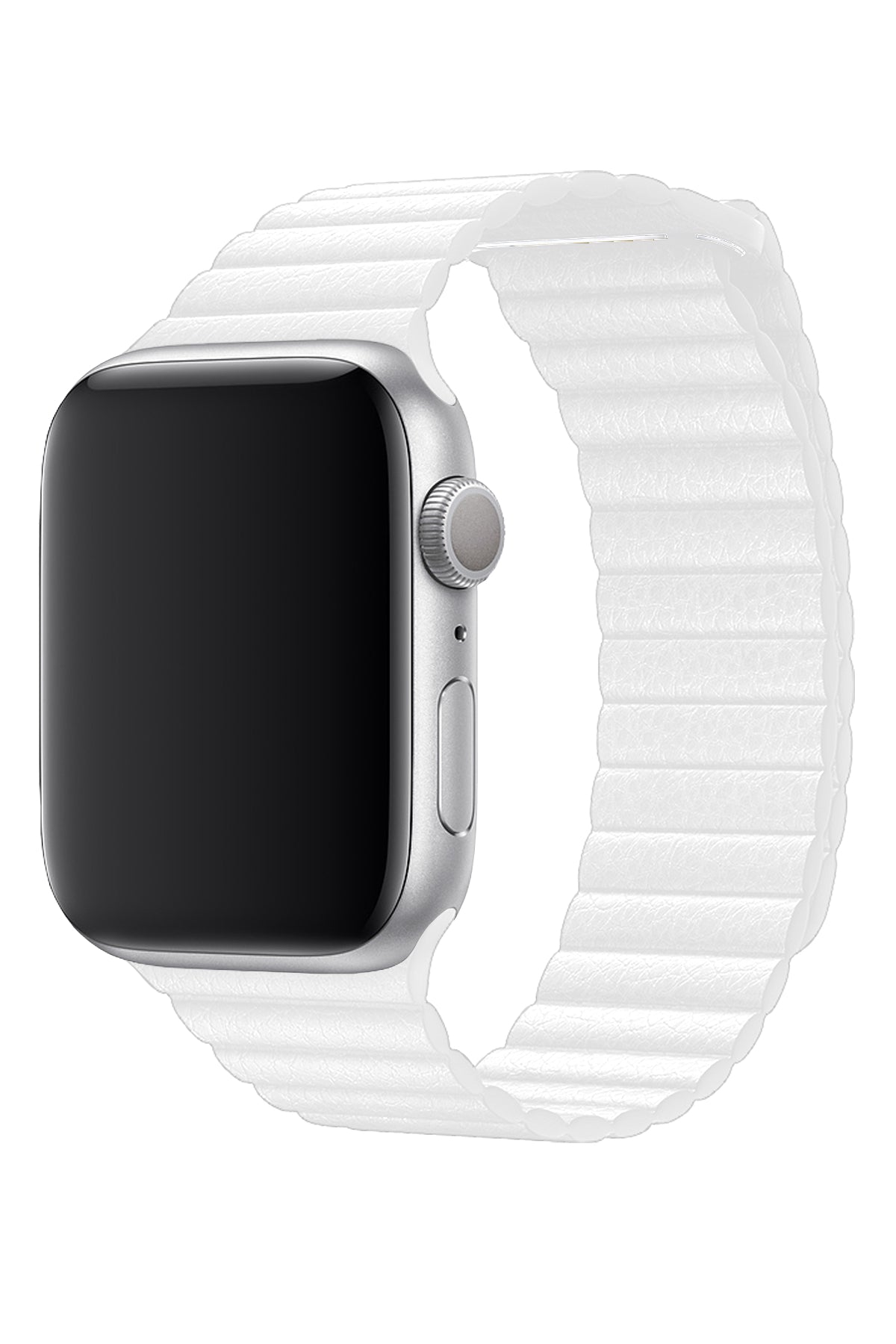 Apple Watch Uyumlu Deri Loop Kordon Beyaz