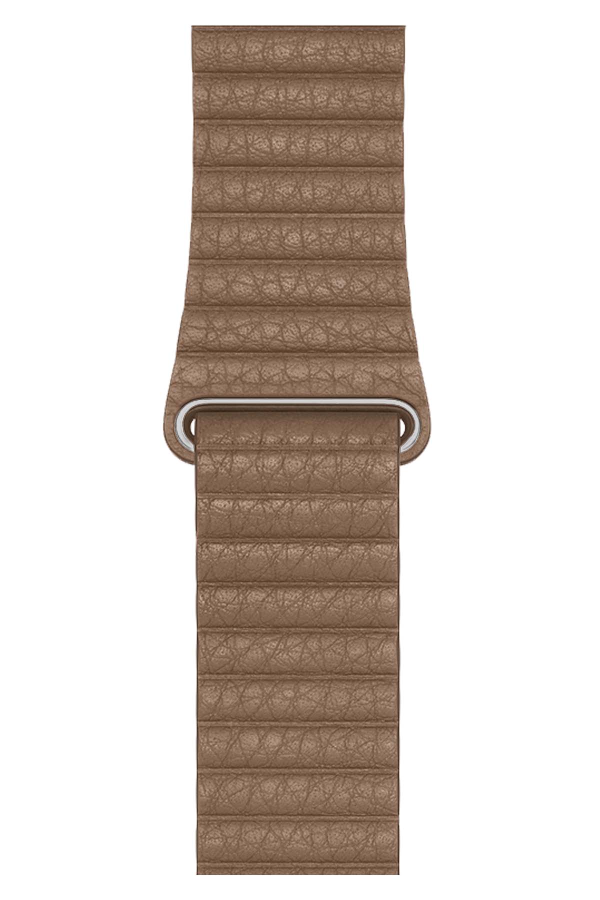 Apple Watch Uyumlu Deri Loop Kordon BurlyWood