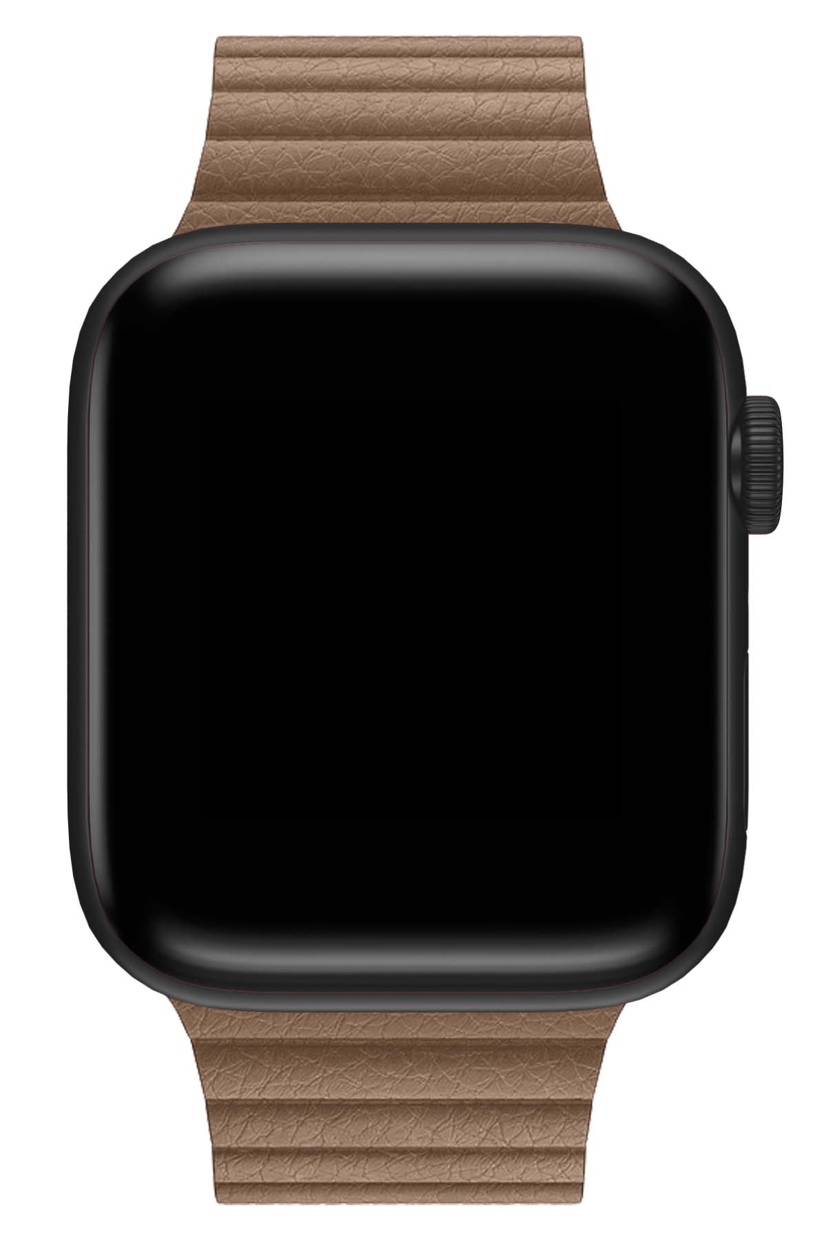 Apple Watch Uyumlu Deri Loop Kordon BurlyWood