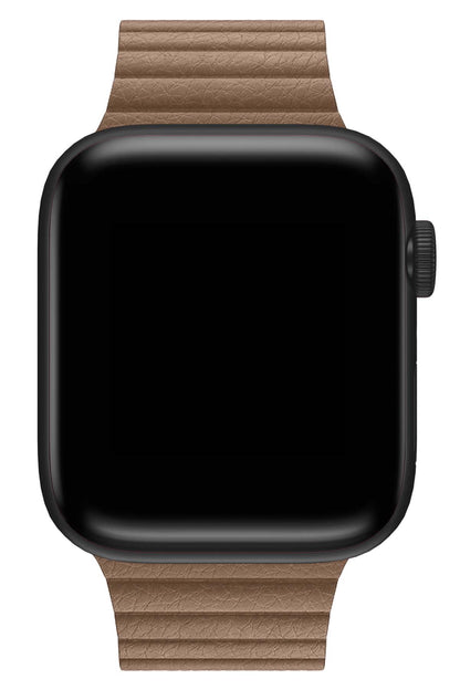 Apple Watch Uyumlu Deri Loop Kordon BurlyWood