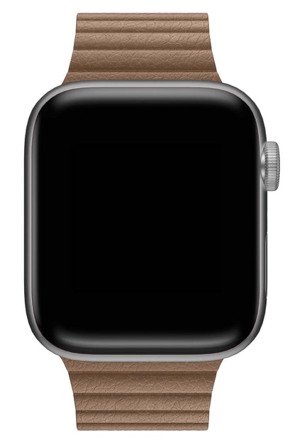 Apple Watch Uyumlu Deri Loop Kordon BurlyWood