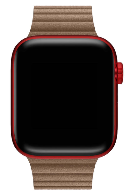 Apple Watch Uyumlu Deri Loop Kordon BurlyWood