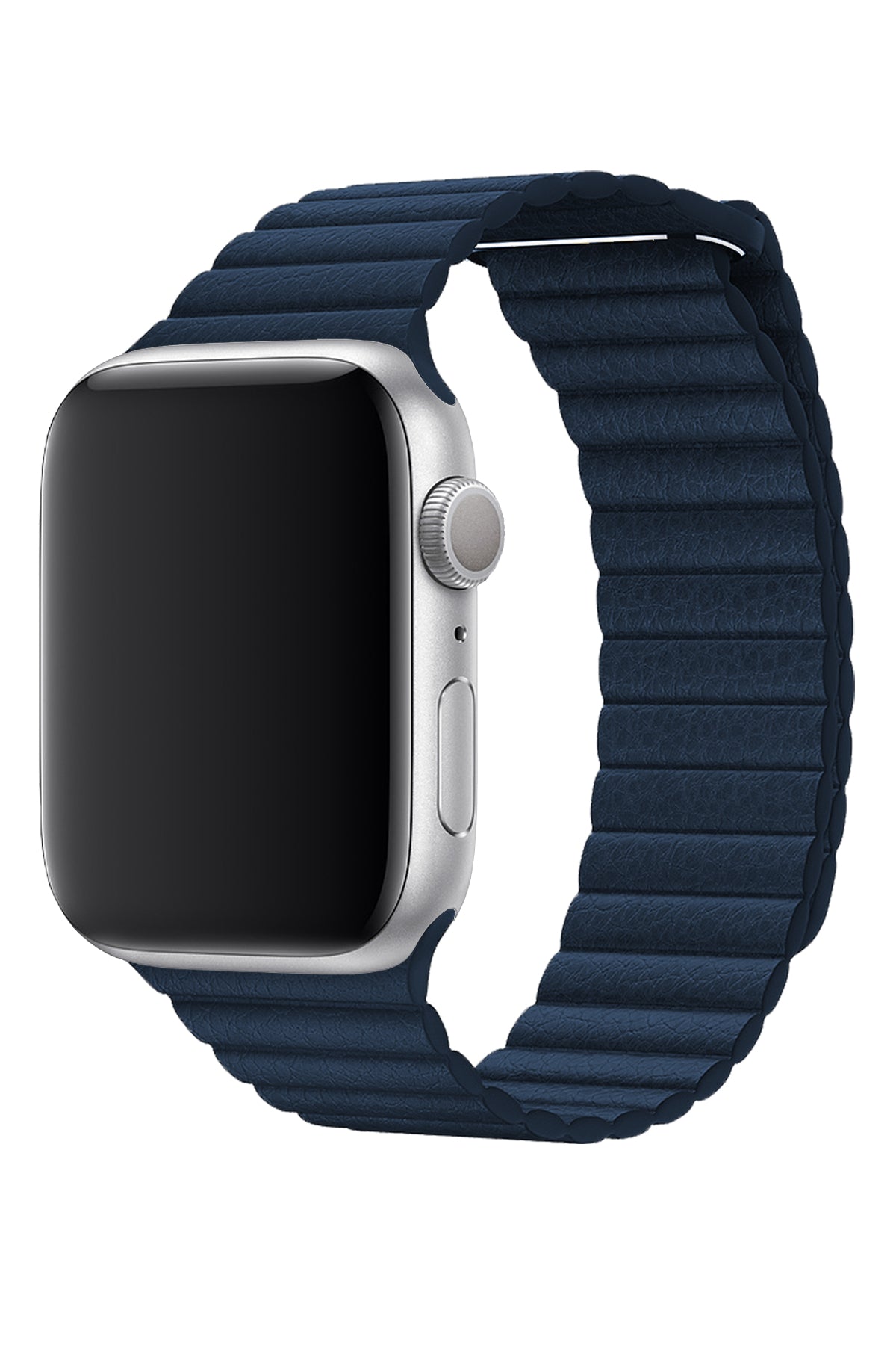 Apple Watch Uyumlu Deri Loop Kordon Lacivert