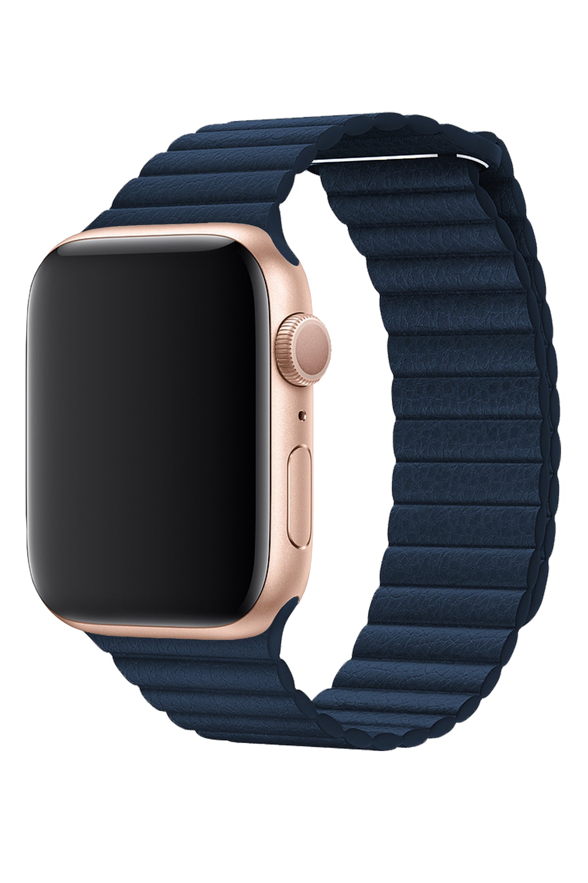 Apple Watch Uyumlu Deri Loop Kordon Lacivert