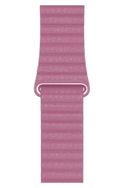 Apple Watch Uyumlu Deri Loop Kordon Pembe