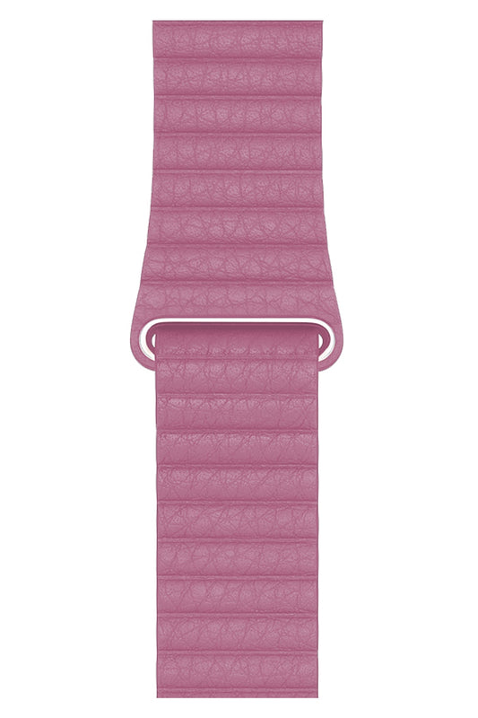 Apple Watch Uyumlu Deri Loop Kordon Pembe
