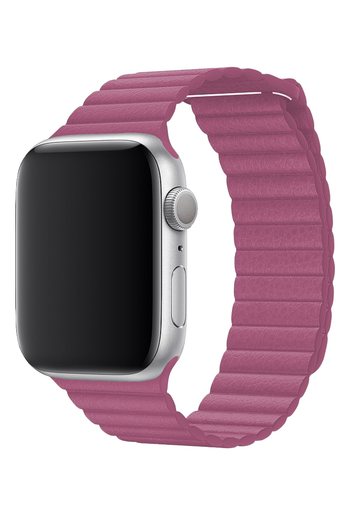 Apple Watch Uyumlu Deri Loop Kordon Pembe