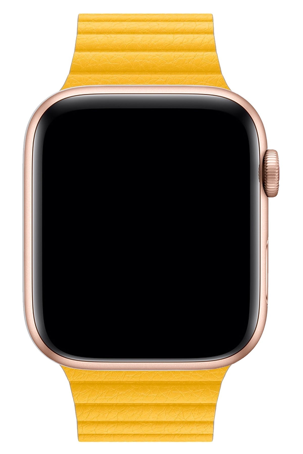 Apple Watch Uyumlu Deri Loop Kordon Sarı