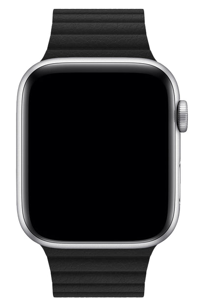 Apple Watch Uyumlu Deri Loop Kordon Siyah