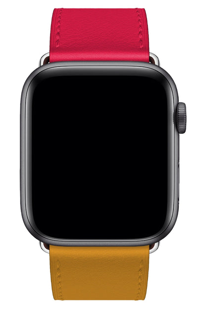 Apple Watch Uyumlu Duo Loop Kordon Garnet