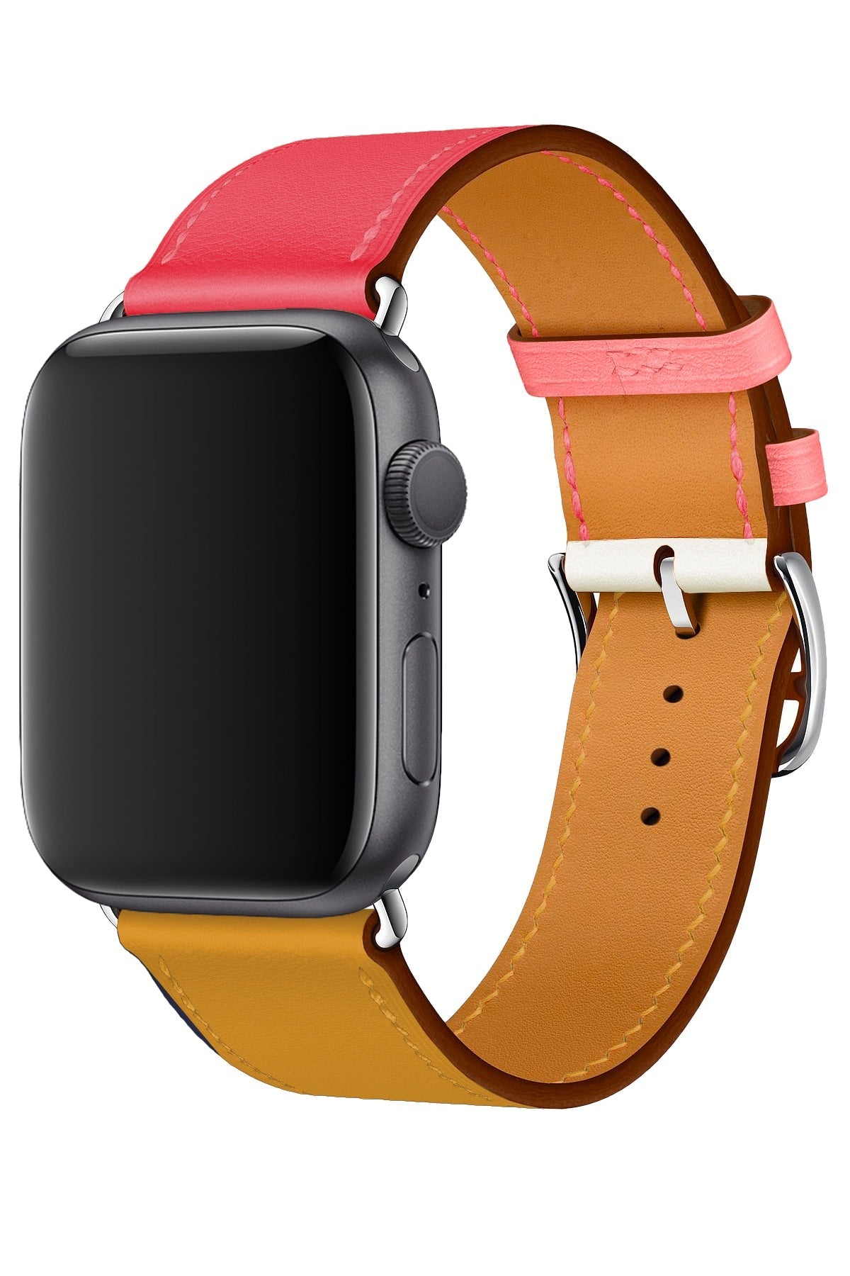 Apple Watch Uyumlu Duo Loop Kordon Garnet