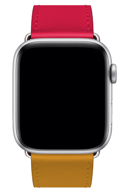 Apple Watch Uyumlu Duo Loop Kordon Garnet