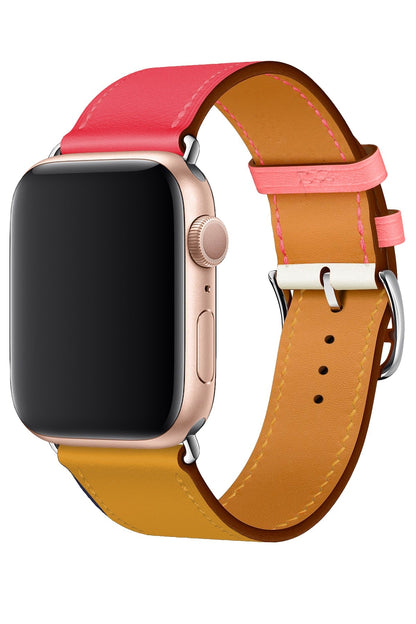 Apple Watch Uyumlu Duo Loop Kordon Garnet
