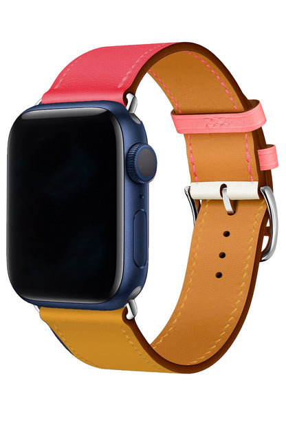 Apple Watch Uyumlu Duo Loop Kordon Garnet