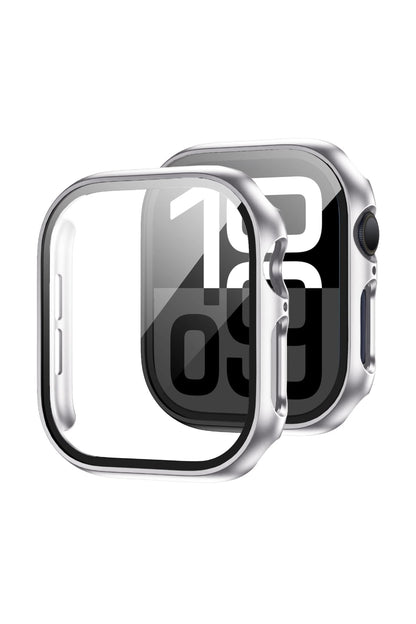 Apple Watch Uyumlu Ekran Koruyucu Gri Renkli Kasa