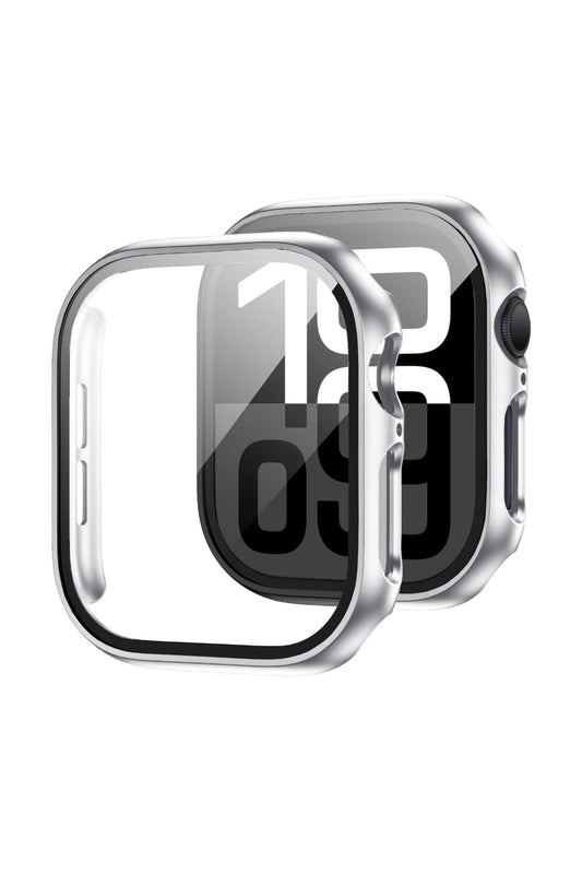 Apple Watch Uyumlu Ekran Koruyucu Gri Renkli Kasa