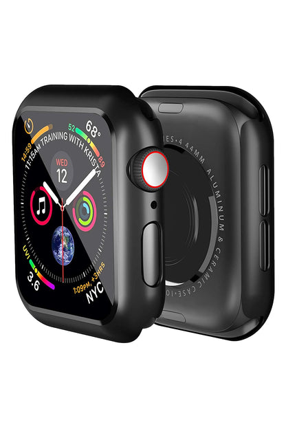 Apple Watch Uyumlu Ekran Koruyucu Kasa Siyah
