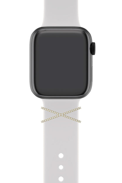 Apple Watch Uyumlu Kordon Süsü Charm Zircon Cross