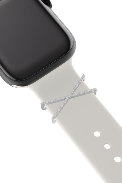 Apple Watch Uyumlu Kordon Süsü Charm Zircon Cross