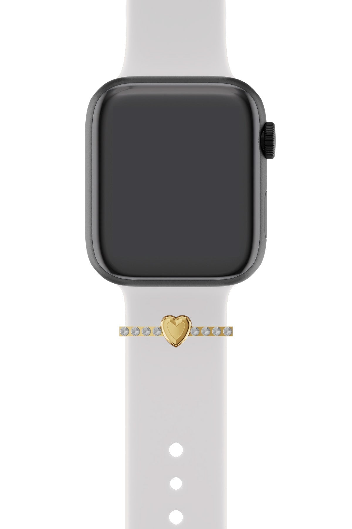 Apple Watch Uyumlu Kordon Süsü Charm Zircon Heart