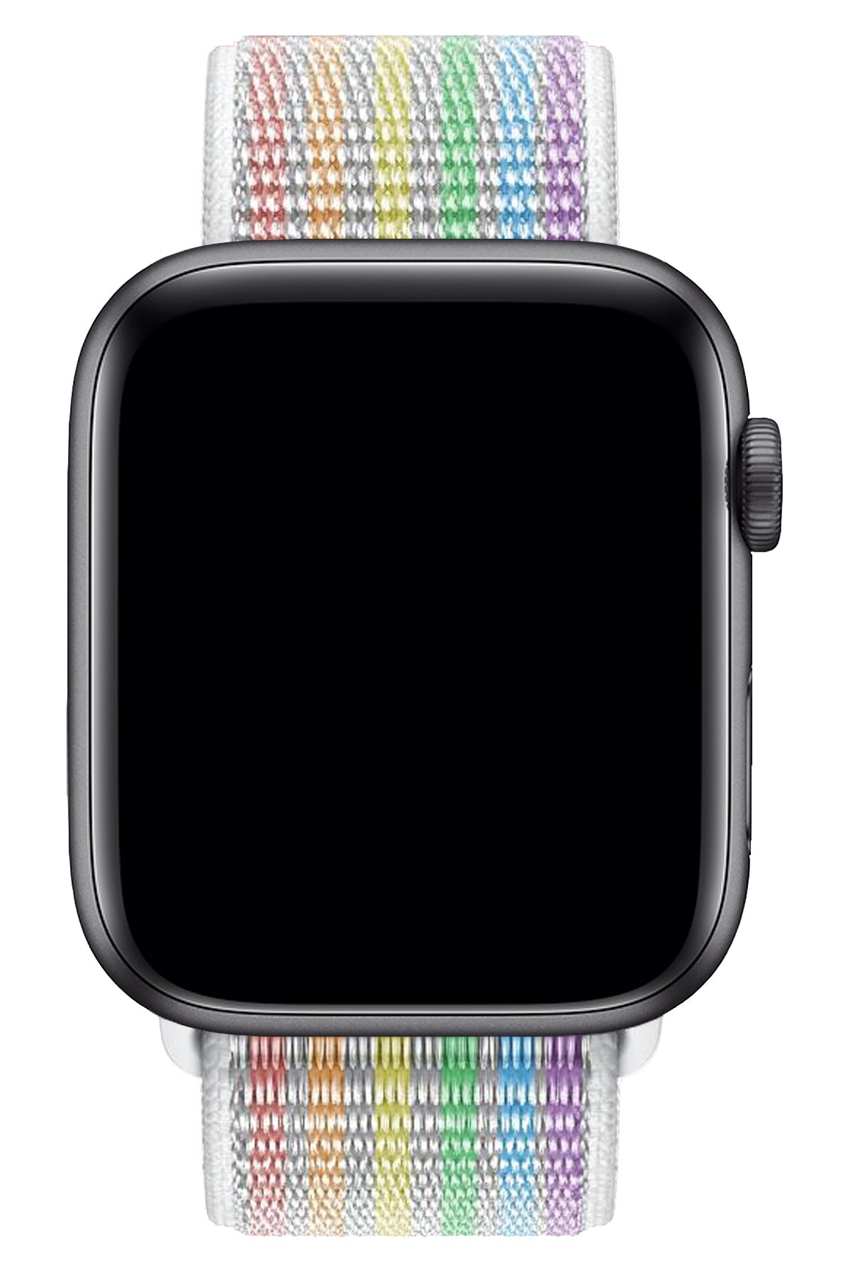 Apple Watch Uyumlu Spor Loop Kordon Beyaz Gökkuşağı