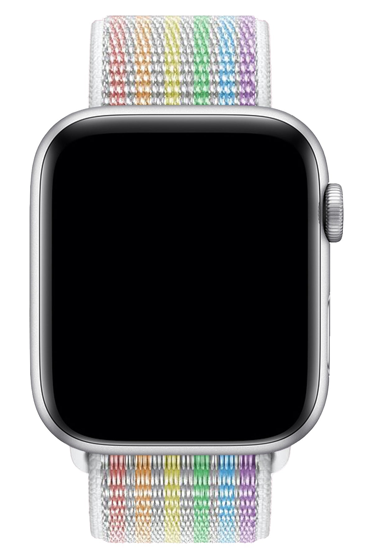 Apple Watch Uyumlu Spor Loop Kordon Beyaz Gökkuşağı