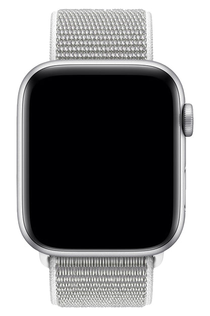 Apple Watch Uyumlu Spor Loop Kordon Beyaz Gri