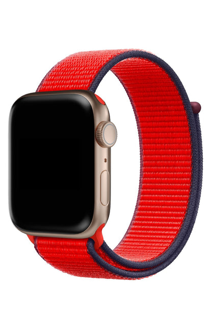 Apple Watch Uyumlu Spor Loop Kordon Carnelian